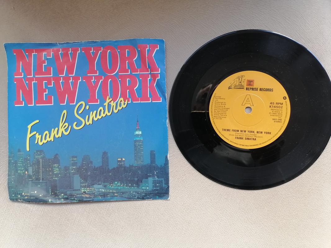 FRANK SINATRA - New York New York  1985 İngiltere Basım 45 LİK PLAK