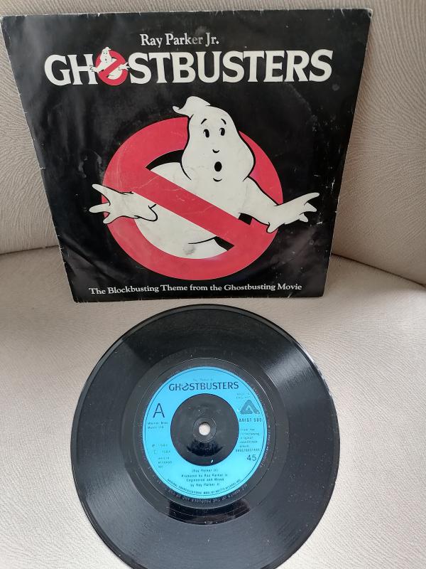 GHOSTBUSTERS - Ray Parker Jr. - Soundtrack 1984 İngiltere Basım 45 LİK PLAK