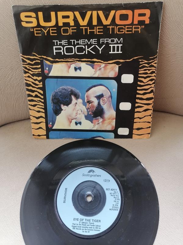 SURVIVOR - EYE OF THE TIGER - 1982 İNGİLTERE BASIM  45 LİK PLAK