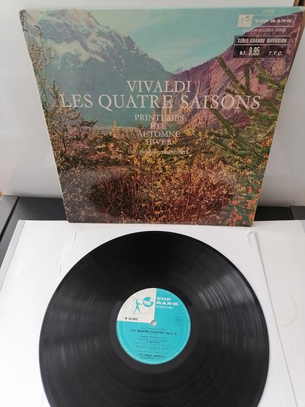 VIVALDI - LES QUATRE SAISONS  / DÖRT MEVSİM  ZIMBLER SINFONIETTA 1960 FRANSA BASIM  LP 33 LÜK PLAK