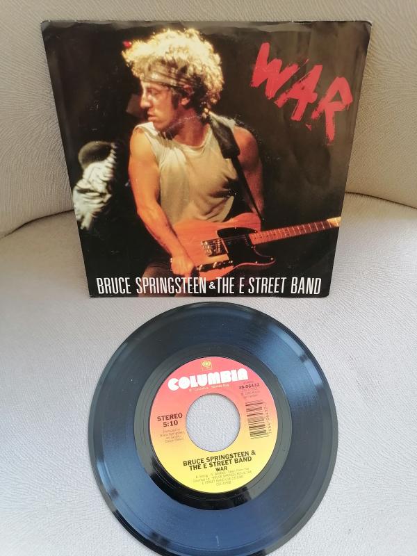 BRUCE SPRINGSTEEN & The E Street Band - War / Merry Christmas Baby - 1986 U.S.A. Basım 45 LİK PLAK