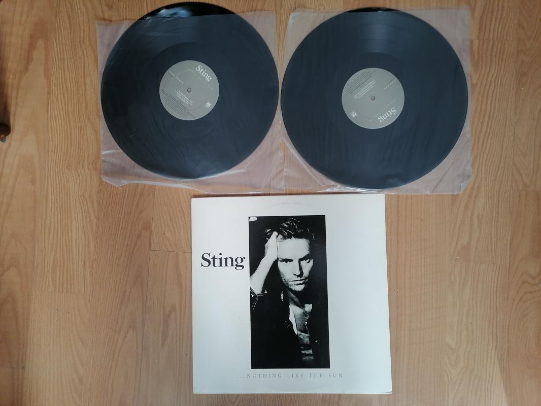 STING - ... NOTHING LIKE THE SUN - 1987 ALMANYA   BASIM DOUBLE LP ALBÜM  33 LÜK ÇİFT PLAK