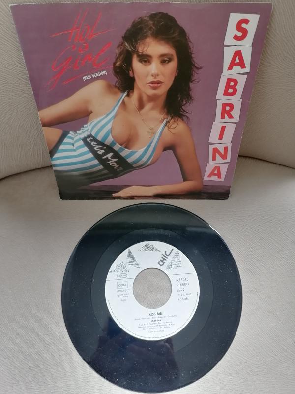 SABRINA - HOT GIRL  - 1987 ALMANYA BASIM 45 LİK PLAK