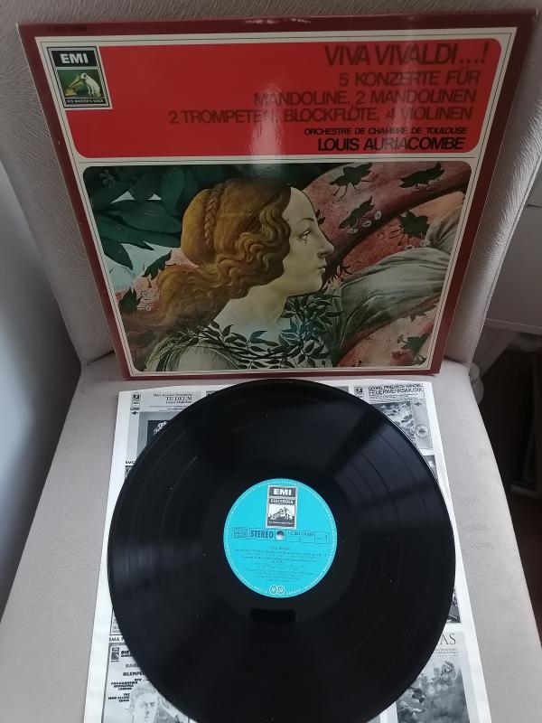 VIVALDI - VIVA VIVALDI - TOULOUSE ODA ORKESTRASI 1970 ALMANYA BASIM LP 33 LÜK PLAK