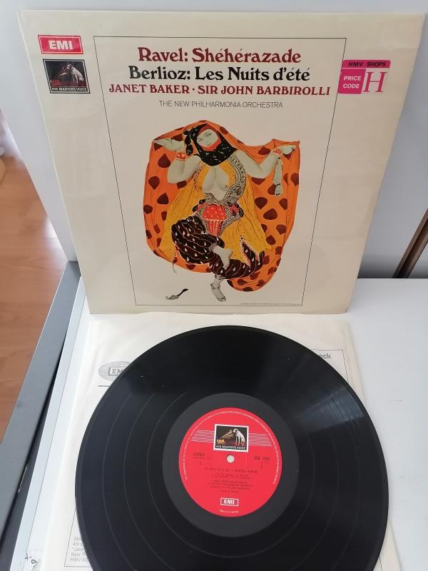 RAVEL:SHEHERAZADE / BERLIOZ:Les Nuits d’ete 1969 İngiltere Basım LP 33 LÜK PLAK