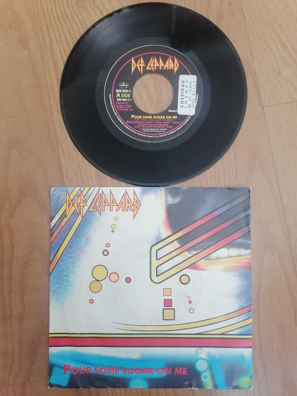 DEF LEPPARD - Pour Some Sugar On Me  -1987 Hollanda Basım 45 lik Plak