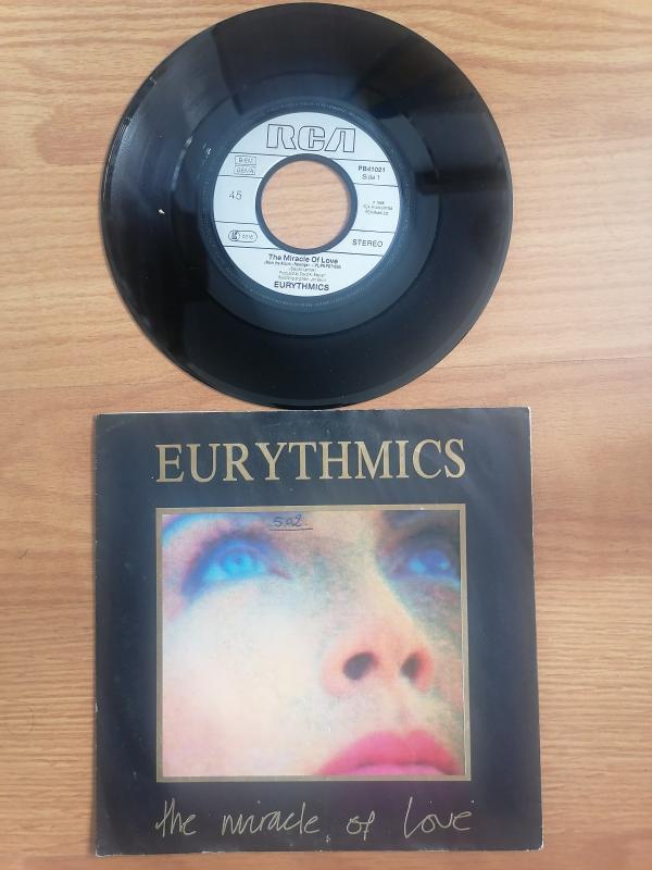 EURYTHMICS - The Miracle of Love 1986 Almanya Basım 45 lik Plak