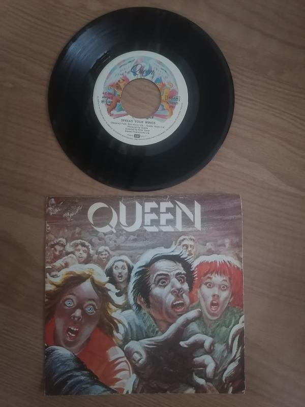 QUEEN - Spread Your Wings / Sheer Heart Attack - 1977 Belçika Basım 45 lik Plak