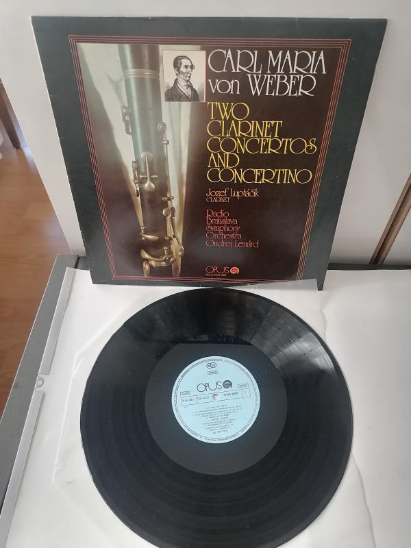 CARL MARIA von WEBER  Two Clarinet Concertos and Concertino - 1986 Çek Basım  33 lük LP Plak