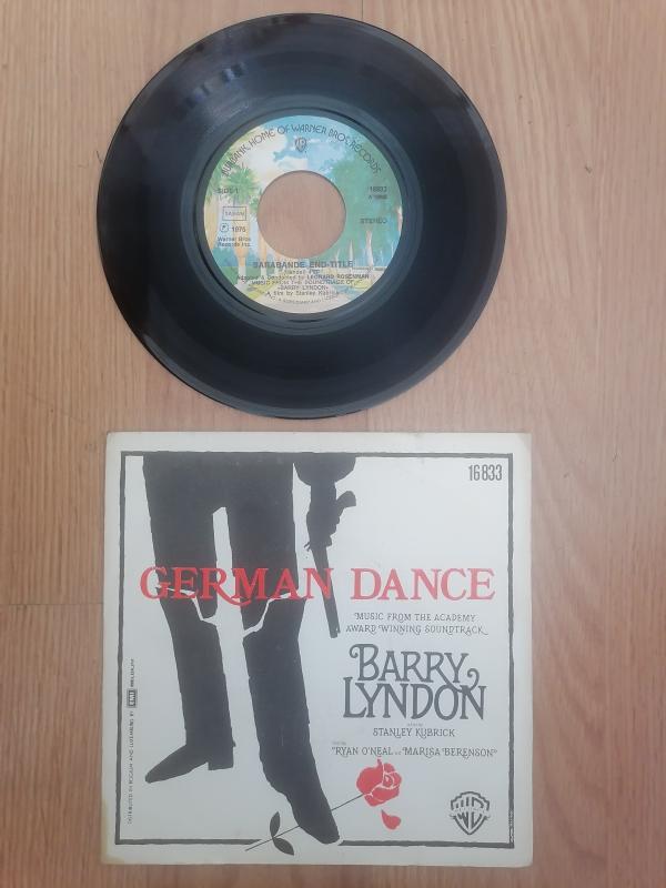 Stanley Kubrick’s BARRY LYNDON - Soundtrack - 1975 Belçika Basım 45 LİK Plak