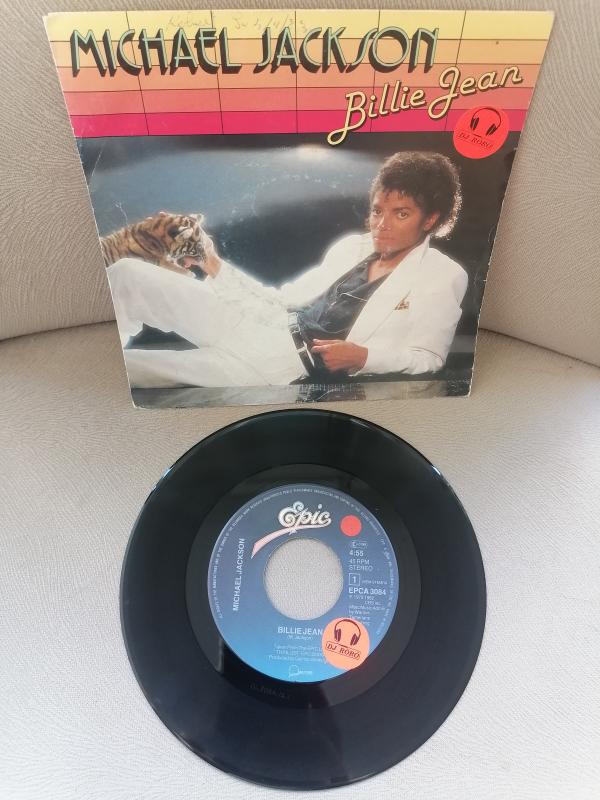 Michael Jackson - Billie Jean 1982 Fransa  Basım 45 lik Plak