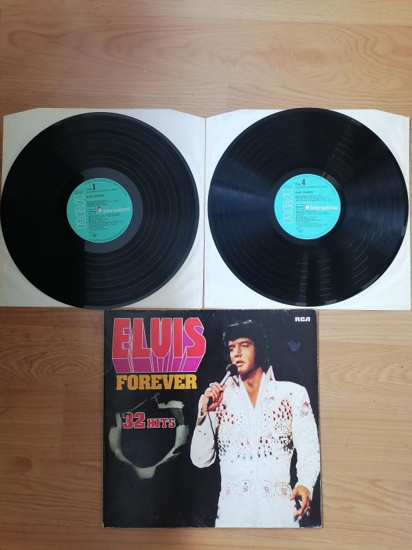 LVIS PRESLEY ELVIS FOREVER 32 HITS and The Story Of A King 1974 AlmanyaBasım Double LP Albüm 2. el