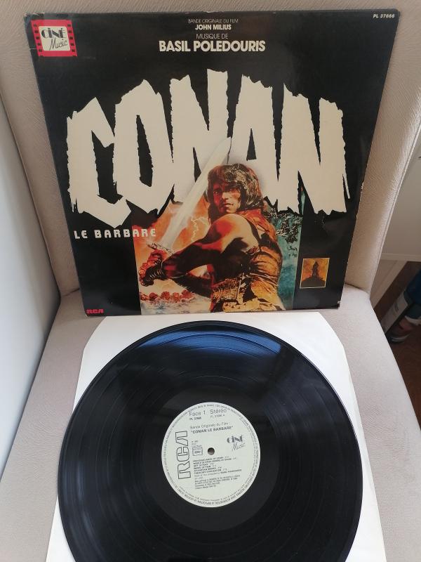 CONAN Le Barbare  - Soundtrack - Basil Poledouris  - 1982 Fransa  Basım - NADİR 33 lük LP Plak