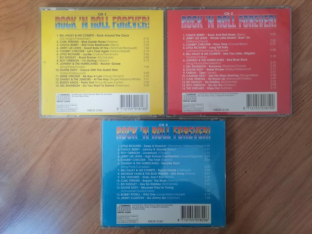 ROCK’N ROLL FOREVER CD1+CD2+CD3 - 1995 Hollanda Basım 3 Cdlik Set