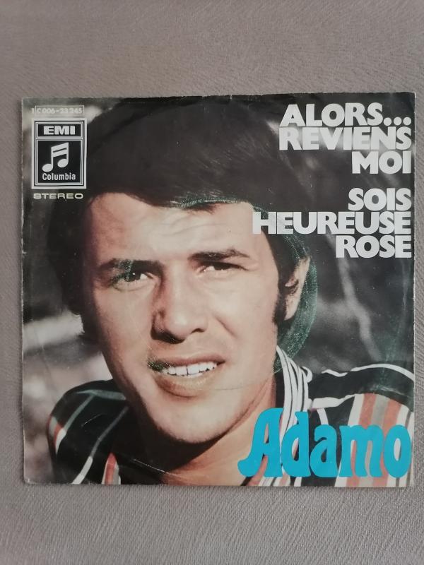 ADAMO-ALORS...REVIENS MOI-1970 FRANSA BASIM 45 LİK