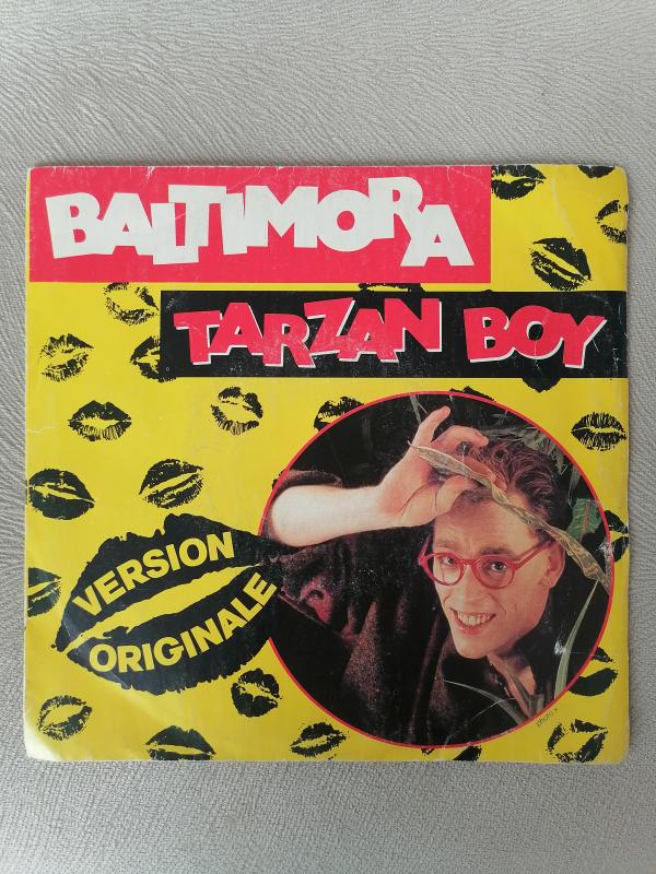 BALTIMORA - TARZAN BOY - 1985 FRANSA BASIM  45 LİK PLAK 2. EL