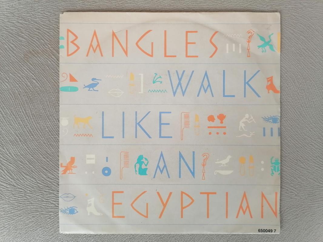 BANGLES-WALK LIKE AN EGYPTIAN-1985  HOLLANDA  BASIM 45 LİK PLAK