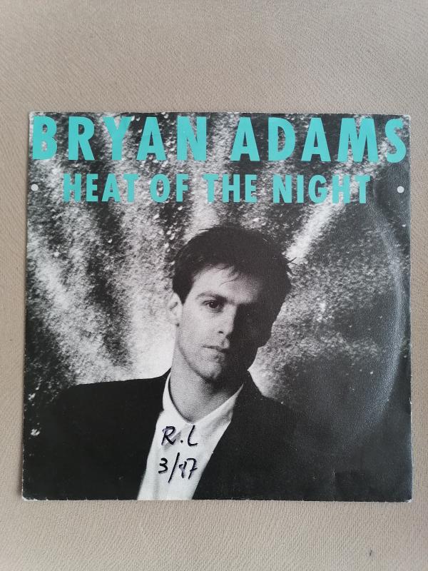 BRYAN ADAMS - HEAT OF THE NIGHT - 1987 ALMANYA BASIM 45 LİK PLAK