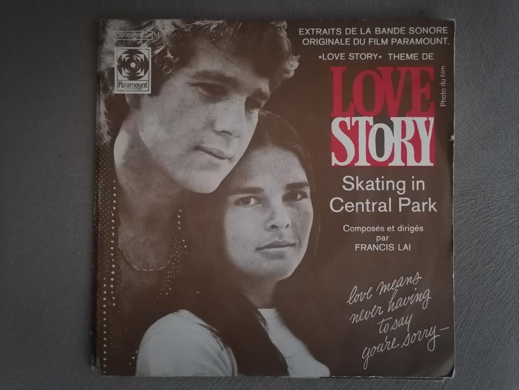 FRANCIS LAI - LOVE STORY 1971  FRANSA  BASIM 45 LİK PLAK