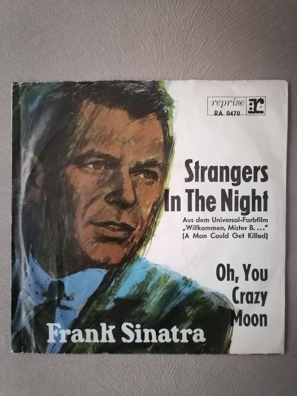 FRANK SINATRA - STRANGERS IN THE NIGHT - 1966 ALMANYA BASIM 45 LİK PLAK  