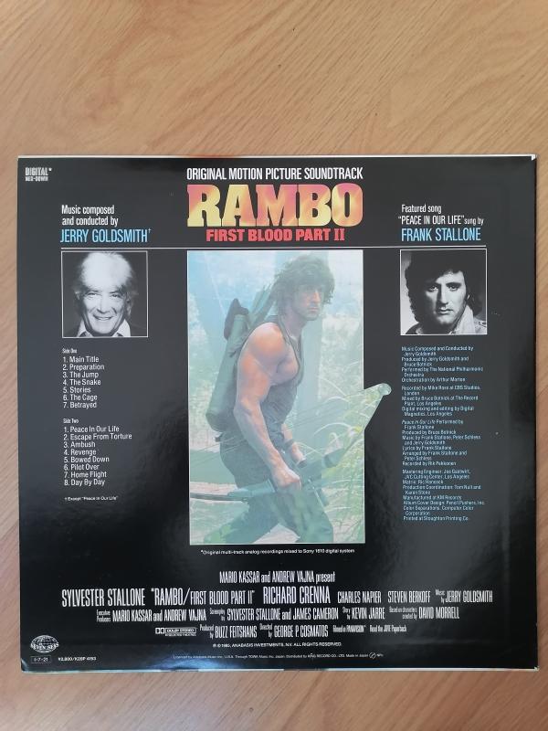 RAMBO / First Blood Part II - Soundtrack - 1985 Japonya Basım - 33 lük LP Plak 2. el