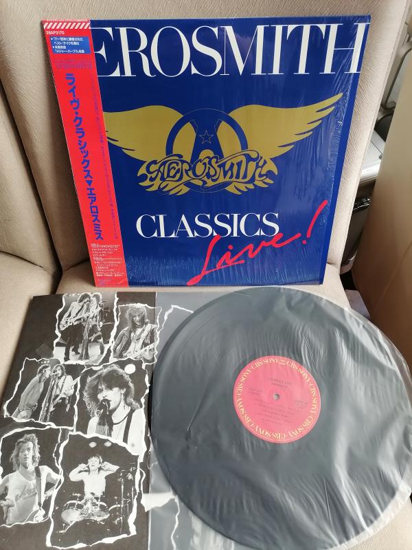 AEROSMITH - CLASSICS LIVE -  1986 Japonya Basım - 33 lük LP Plak Albüm - Obi’li