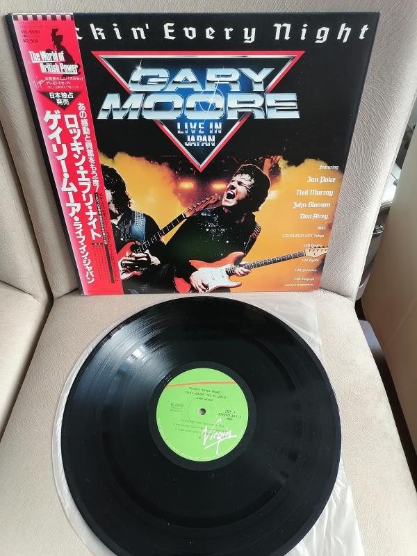 GARY MOORE  - ROCKIN’ EVERY NIGHT   1983 Japonya Basım - 33 lük LP Plak Albüm - Obi’li