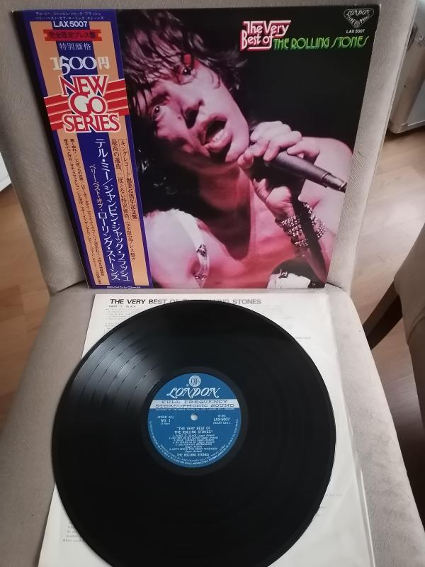 ROLLING STONES  The Very Best of The Rolling Stones 1976 Japonya Basım  LP Plak Albüm Obi’li 2. el