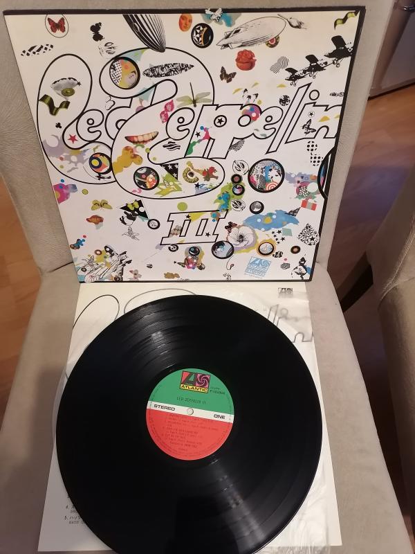 LED ZEPPELIN - Led Zeppelin III - 1976 Japonya Basım - 33 lük LP Plak Albüm - Obisiz 2. EL