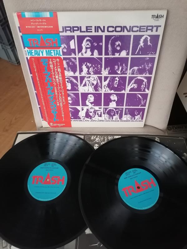 DEEP PURPLE - Deep Purple in Concert - 1980 Japonya Basım - DOUBLE LP Plak Albüm - Obi’li 2. el