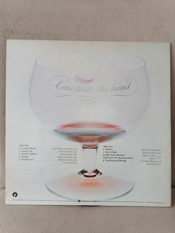 DEEP PURPLE - Come Taste The Band - 1975 USA  Basım - LP Plak Albüm 2. el