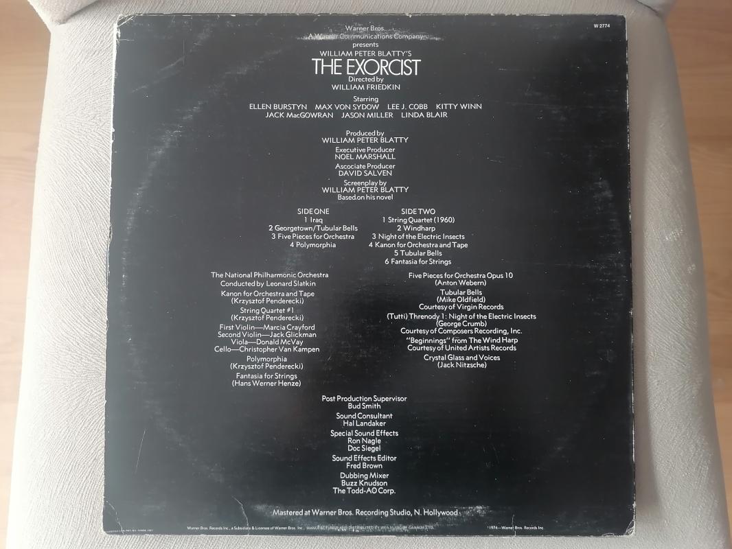 THE EXORCIST - Soundtrack - 1974 Kanada   Basım - 33lük LP Plak Albüm 2. EL