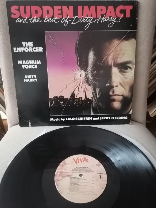 DIRTY HARRY  Sudden Impact & The Best Of Dirty Harry- Soundtrack 1983 USA  Basım LP Plak Albüm 2.el