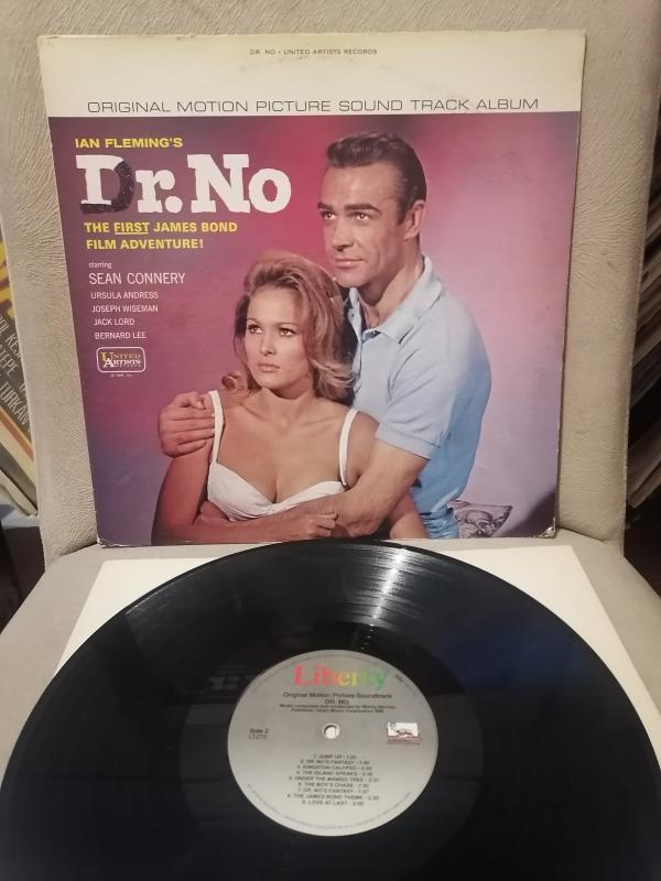 007 JAMES BOND / Dr. No - Soundtrack - 1980 USA  Basım - 33lük LP Plak Albüm 2. EL