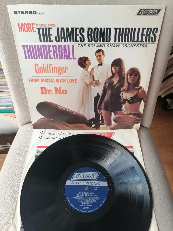 JAMES BOND Thrillers / James Bond Film Müzikleri - 1965 USA Basım - 33lük LP Plak Albüm 2. el