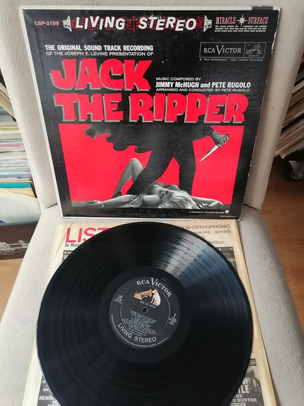 JACK THE RIPPER / Karın Deşen Jack - Soundtrack - 1960 USA  Basım - 33lük LP Plak Albüm 2. EL