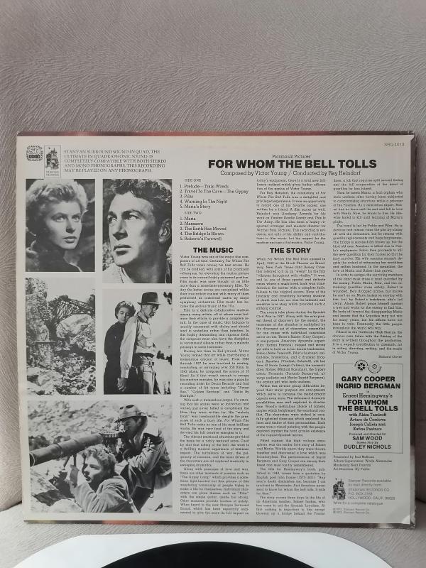 For Whom The Bell Tolls - Soundtrack - 1973 USA  Basım - 33lük LP Plak Albüm 2. el