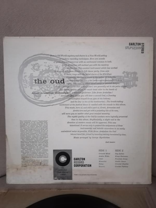 ARAM ARAKELIAN - The Oud  - 1958 USA  Basım - 33lük LP Plak Albüm