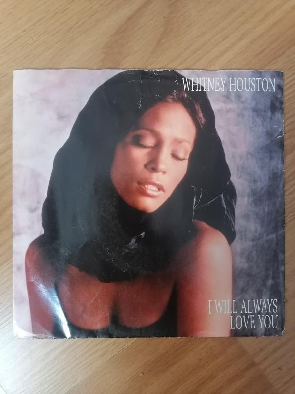 WHITNEY HOUSTON - I WILL ALWAYS LOVE YOU - 1992 HOLLANDA BASIM 45 LİK PLAK