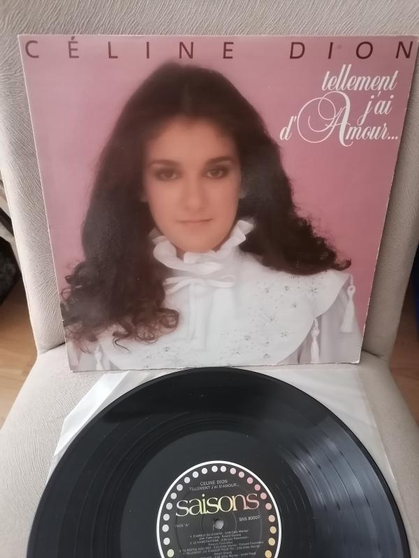 CELINE DION  - Tellement J’ai D’amour... - 1982 Kanada Basım - 33 lük LP Plak Albüm 2. EL