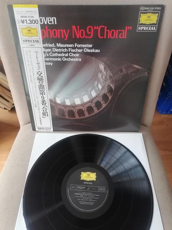 BEETHOVEN - Symphony No.9 ’ Choral ’ - 1980 Japonya Basım - LP Plak Albüm - Obi’li 2. el