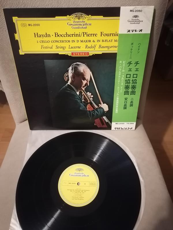 HAYDN / BOCCHERINI Cello Concertos In D Major/B-flat Major 1975 Japonya Basım  LP Plak Albüm Obi’li