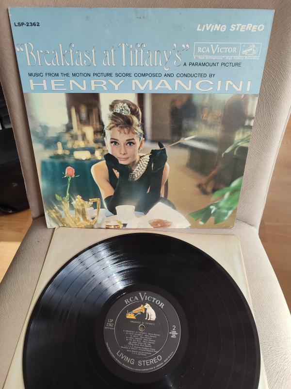 BREAKFAST AT TIFFANY’S  / Henri Mancini  - Soundtrack - 1961 USA Basım LP Plak Albüm 2. EL