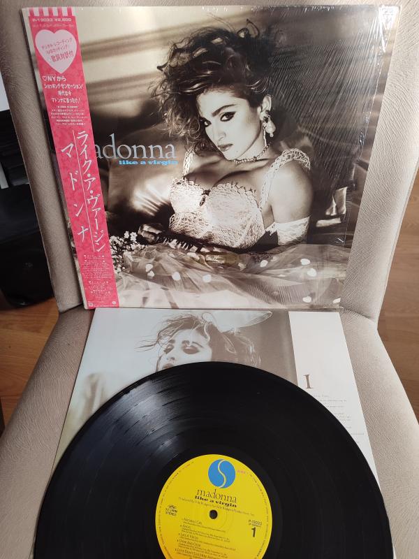 MADONNA - Like A Virgin  1984 Japonya Basım - LP Plak Albüm - Obi’li 2. el