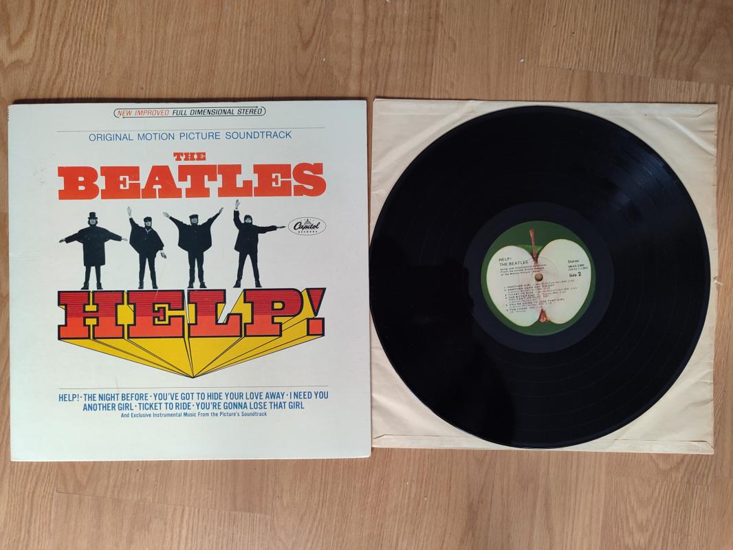 THE BEATLES - HELP! / Soundtrack - 1965 USA Basım Albüm LP Plak 2. EL