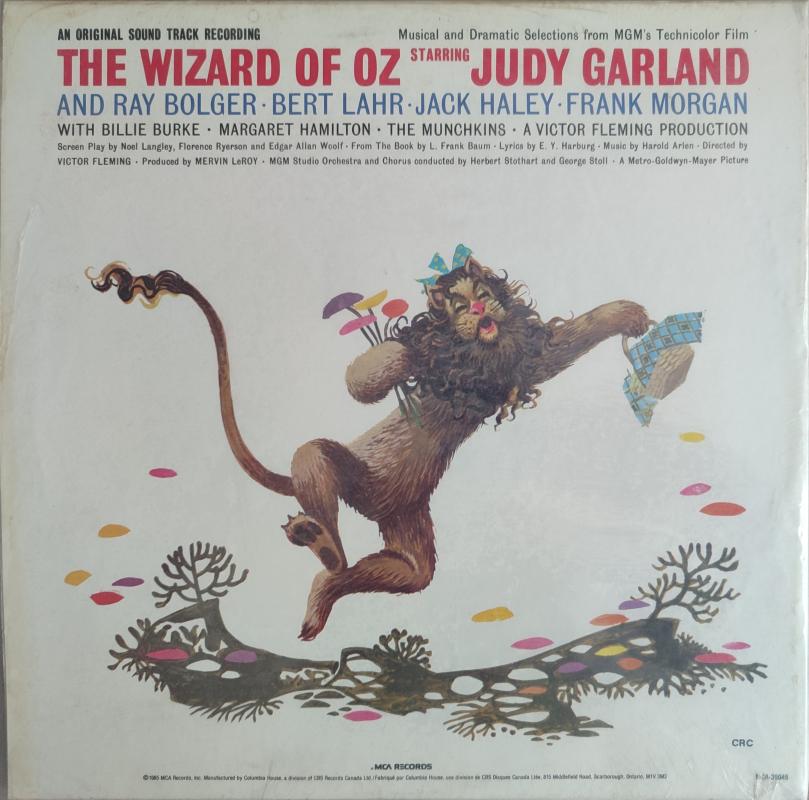 THE WIZARD OF OZ / Oz Büyücüsü - Soundtrack - 1985 Kanada  Basım - 33 lük LP Plak Albüm 2. el