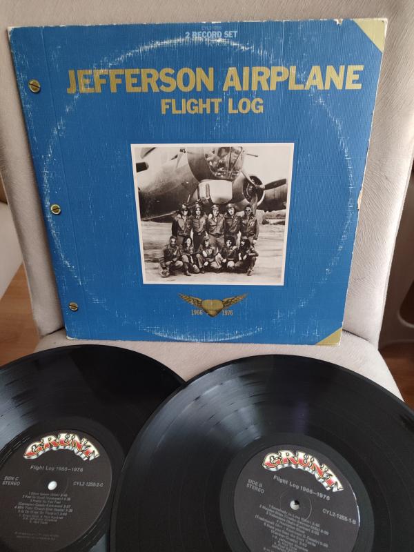 JEFFERSON AIRPLANE Flight Log  1977 USA Basım Double LP Plak Albüm/Somebody To Love Bu albümde 2.el