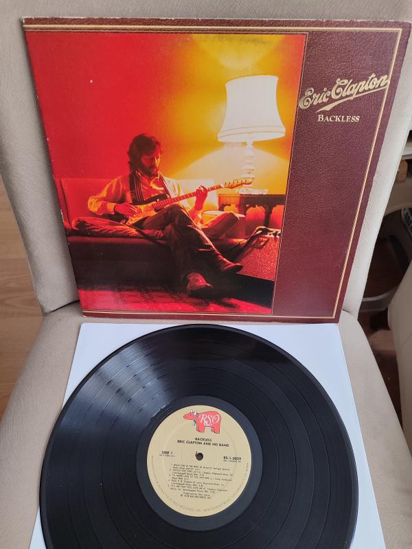 ERIC CLAPTON - Backless - 1978 USA Basım Albüm 33 lük LP Plak 2. EL 