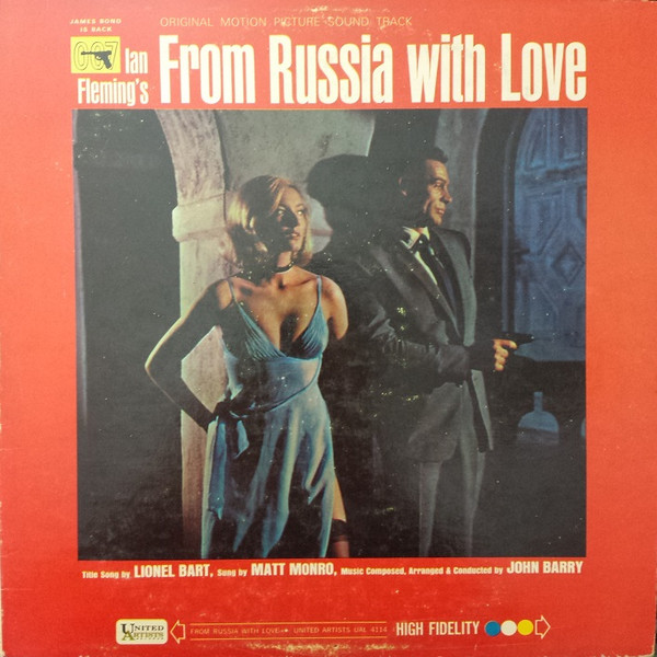 007 JAMES BOND / FROM RUSSIA WITH LOVE  - Soundtrack - John Barry - 1963 USA Basım - 33 lük LP Plak