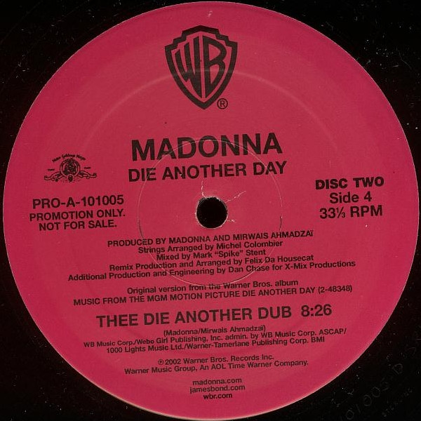 MADONNA - DIE ANOTHER DAY  - 2002 USA Basım - 2 x MAXI 12’’ PLAK